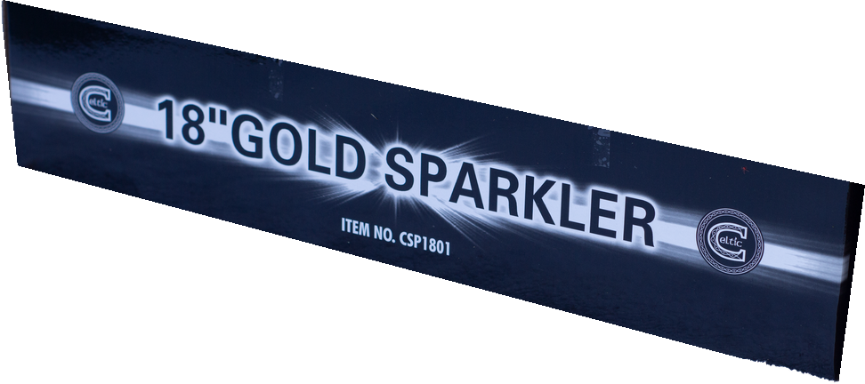 18&" Gold Sparklers (4 Per Pack) (no 61)