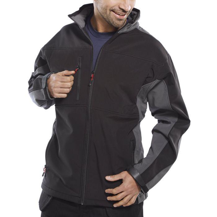 2-tone Softshell Black / Charcoal S 169967