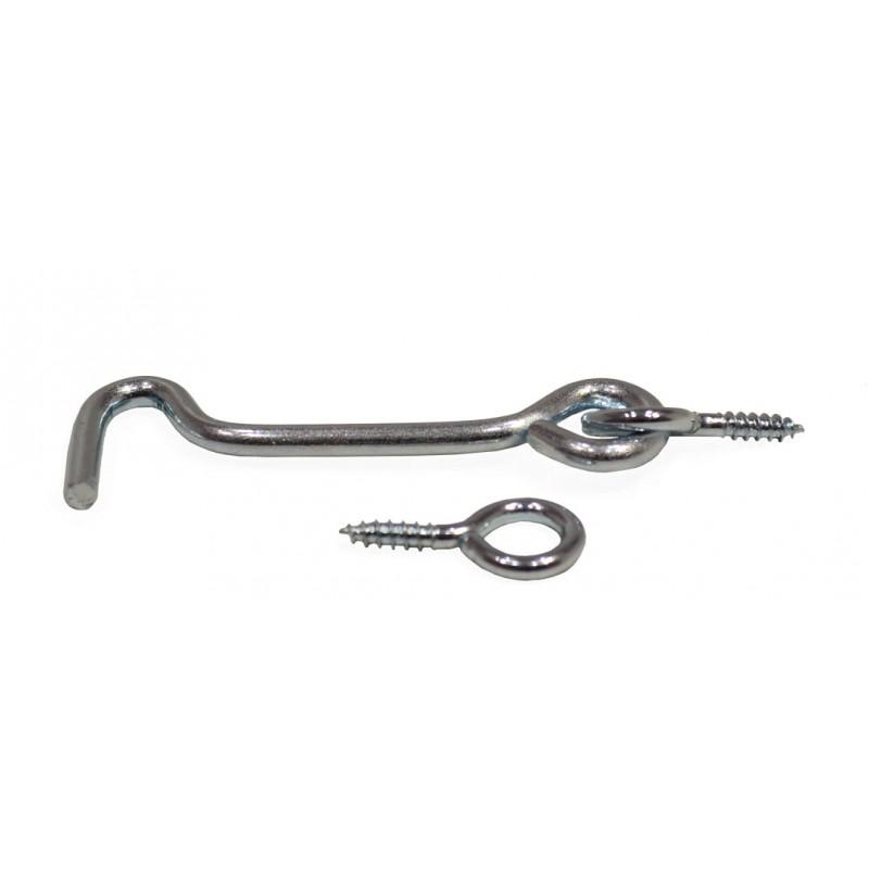 50mm (2&") Zinc Plated Gate Hook &amp; Eyes He16l