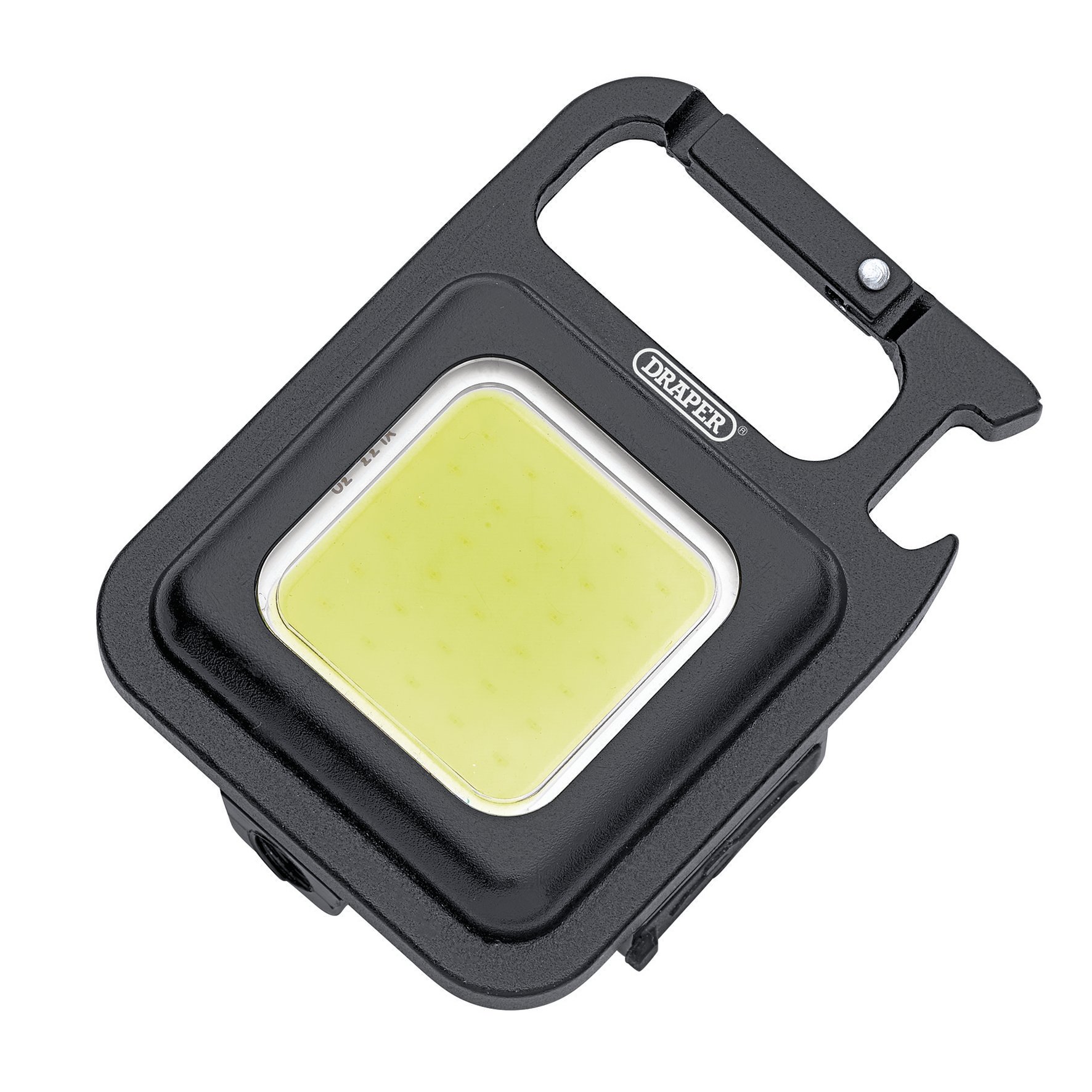Draper 23850 (pl350) Cob Led Rechargeable Pocket Light With Stand And Belt Clip, 5w,