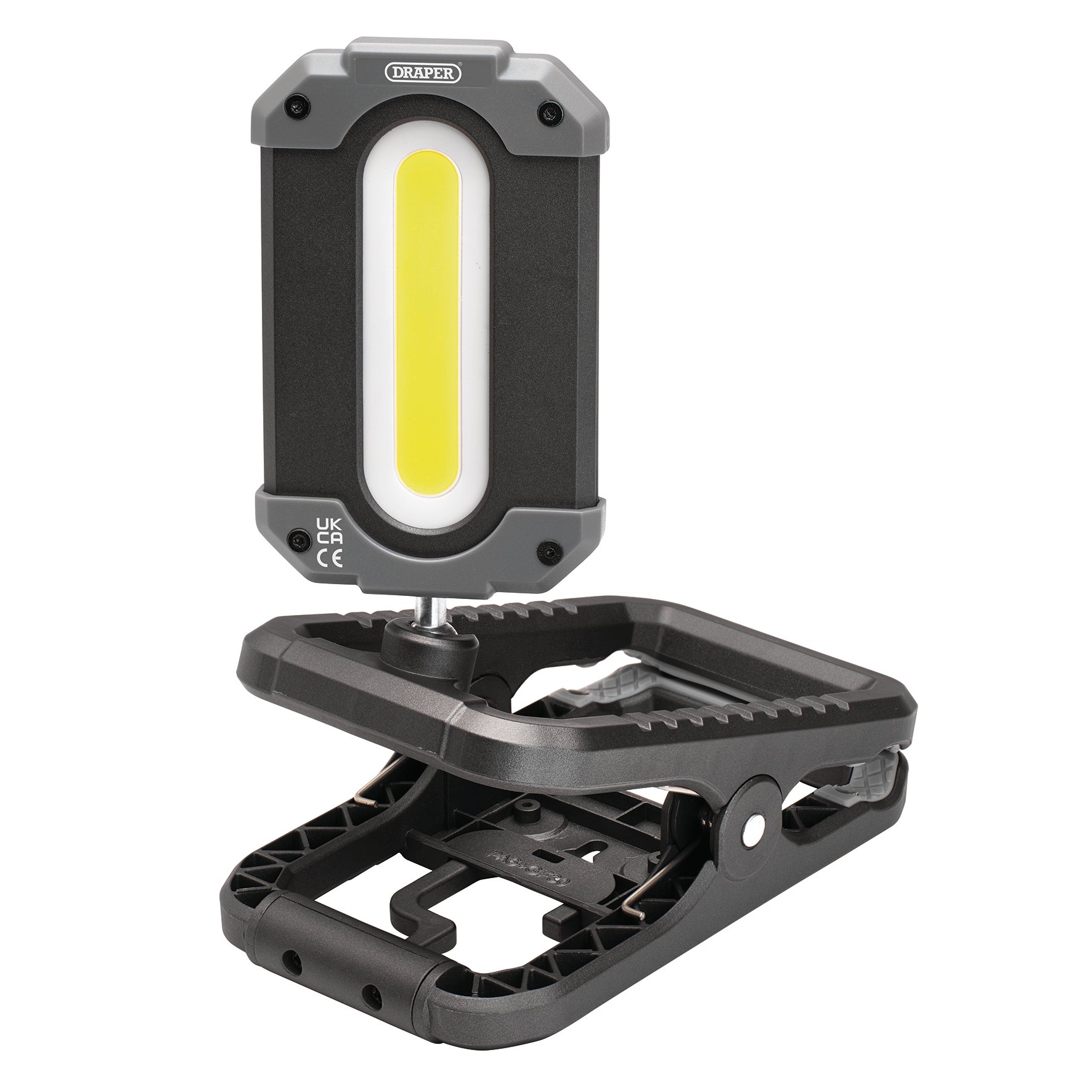 Draper 23942 (wl1000) Cob Led Rechargeable Work Light And Power Bank With Clamp, 10w,