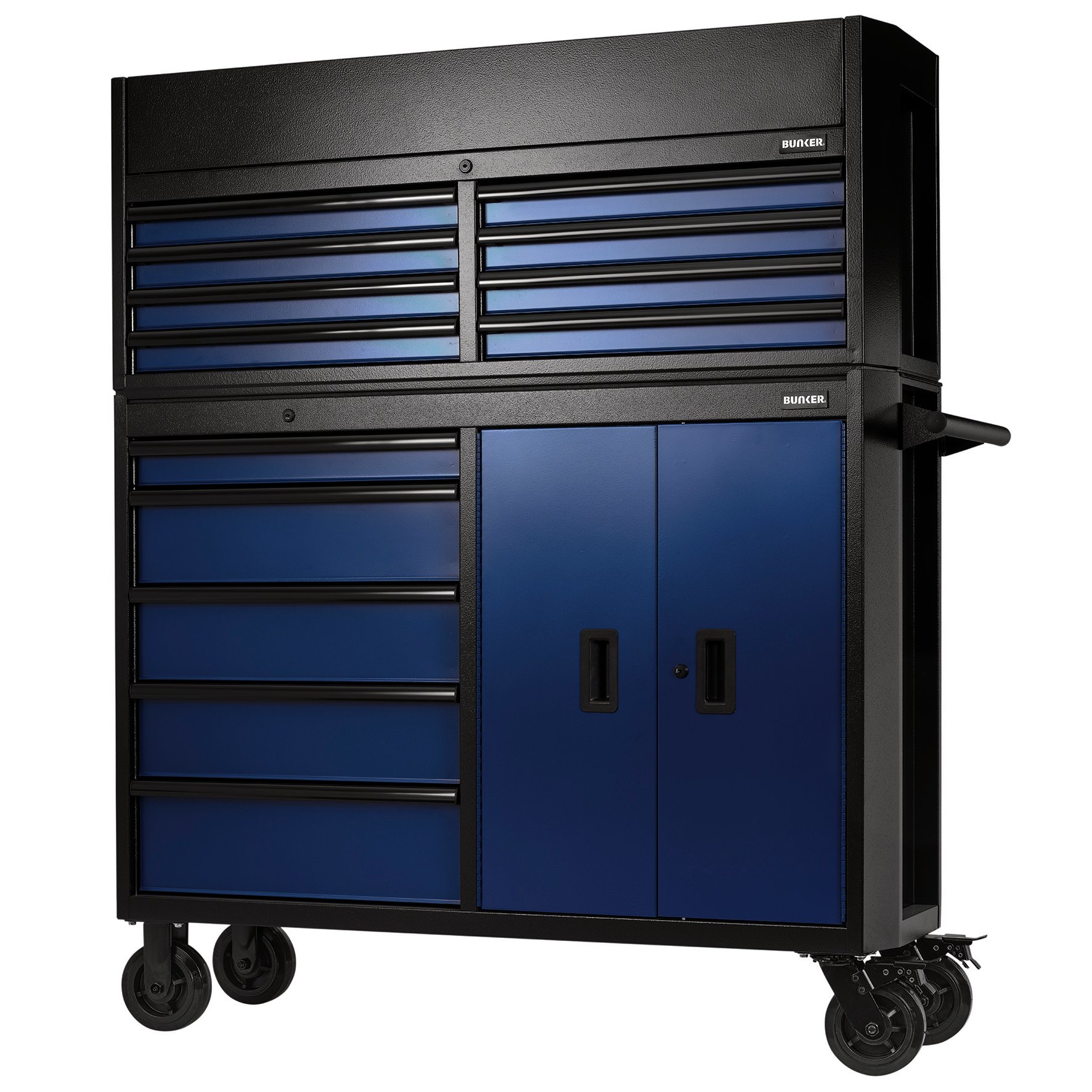 Draper 24254 (b200-52c-bl/52r) Bunker Combined Roller Cabinet And Tool Chest, 13