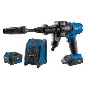 Draper D20 20v Pressure Washer, D20 20v Wireless Speaker With 1x 2ah And 1x 3ah 94796