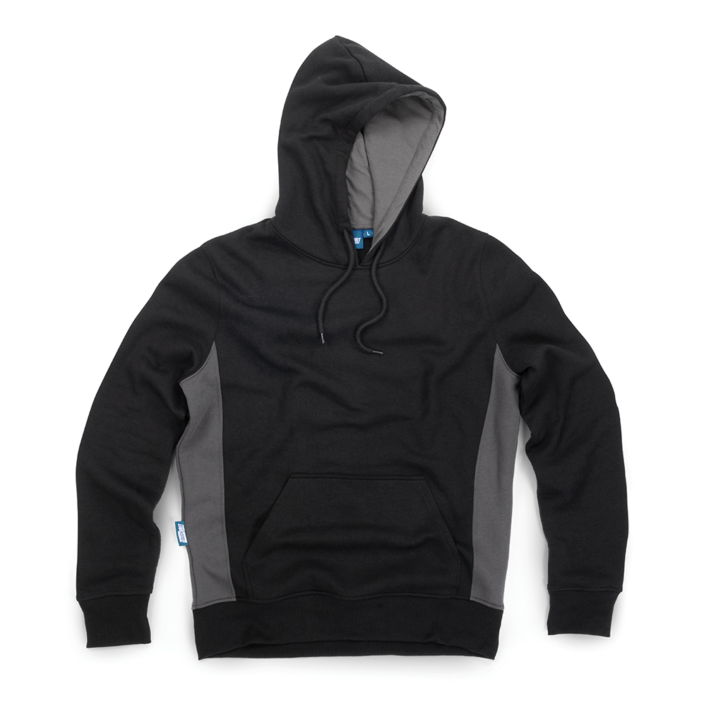 Tough Grit 2-tone Hoodie Black / Charcoal 672671 L
