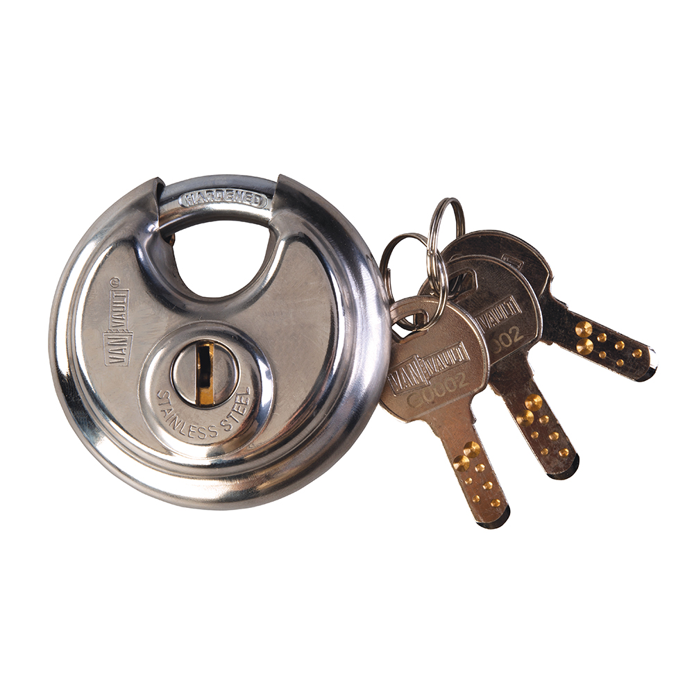 Van Vault 70mm Disc Lock Keyed Alike S10063ka 70mm