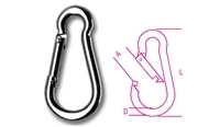 Beta Carabine Hooks Galvanized 13 X 160mm (080740103) Beta Carabine Hooks Galvanized 13 X 160mm (080740103)