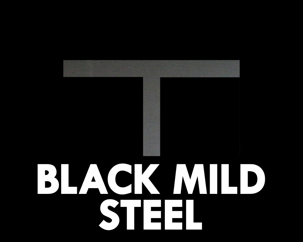 Black Mild Steel T Section