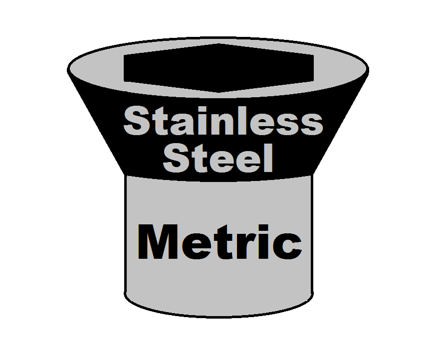 Metric Countersunk Stainless Steel Socket Screws Metric Countersunk Stainless Steel Socket Screws