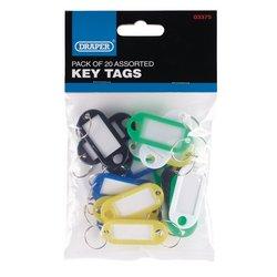 Draper Assorted Key Tags (pack Of 20) 03375 (ki/20)