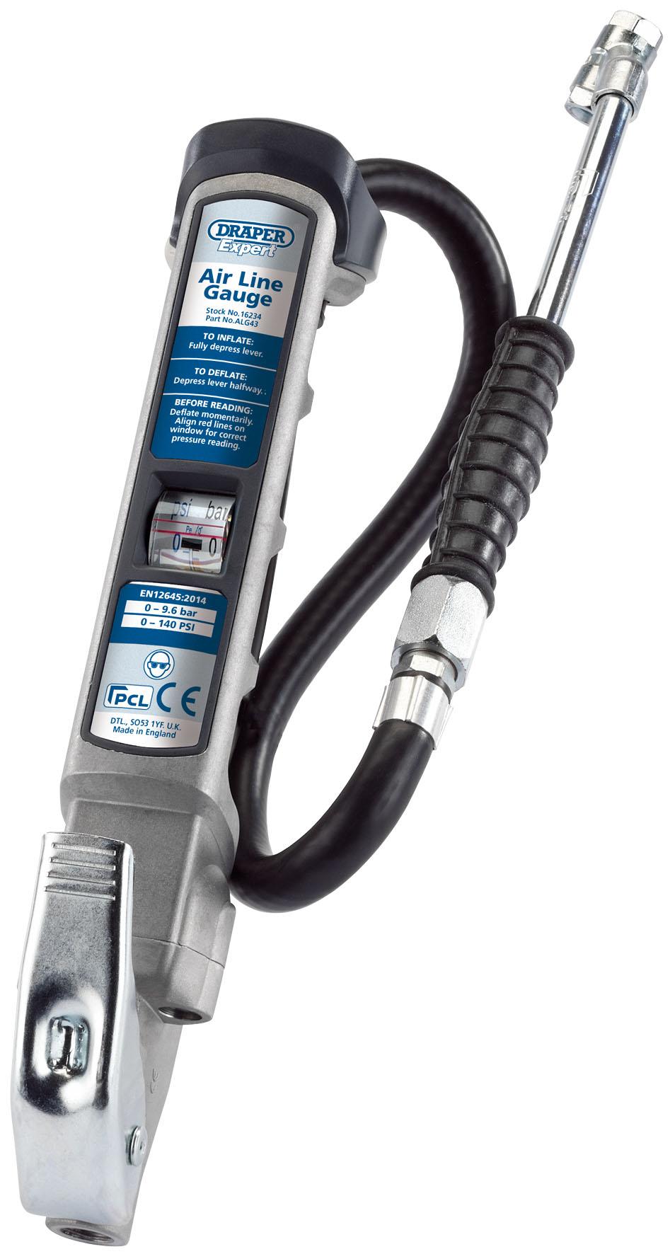 Draper Hi-flo Air Line Inflator With Twin Open Ended Connector 16234