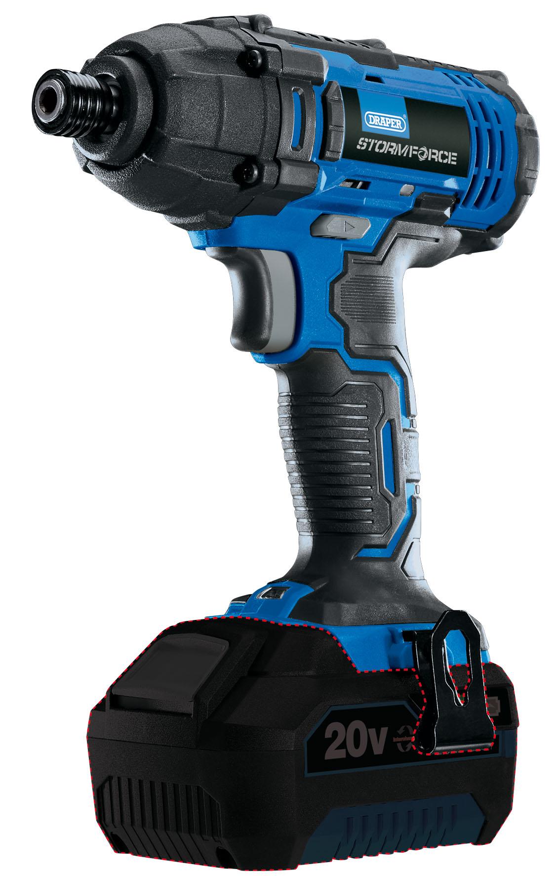 Draper Storm Force 20v Cordless Impact Driver - Sold Bare 89520
