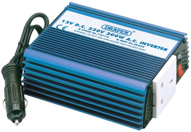 Draper 200w Dc/ac Inverter 72173
