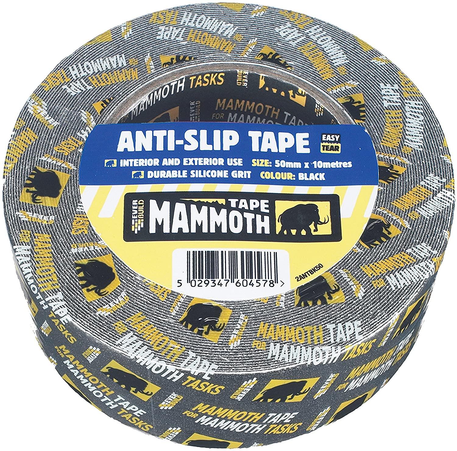 Everbuild Anti Slip Tape 50mm X 10m Black Eva2antbk50