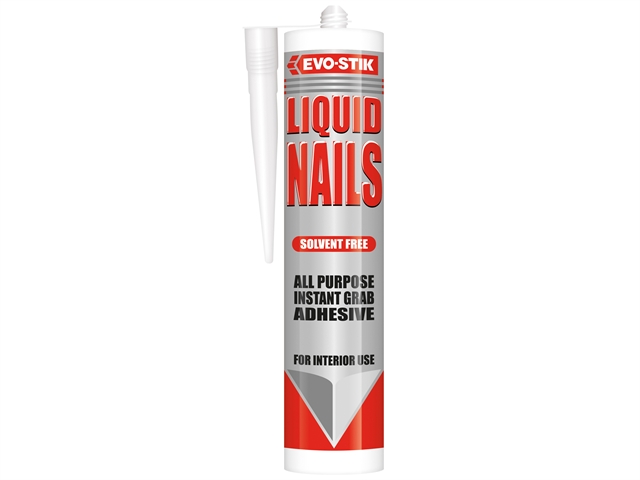 Evostik 150235 Liquid Nails Solvent Fre Gripfast Adhesive Standard Cartridge Interior