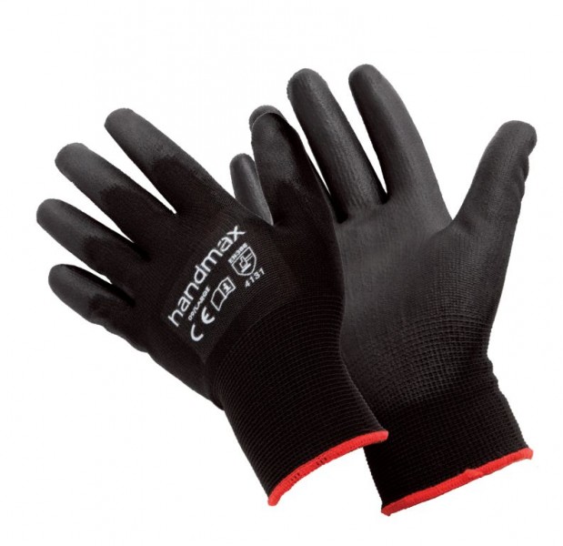 Handmax Atlanta Black Pu Glove Large Handmax Atlanta Black Pu Glove Large