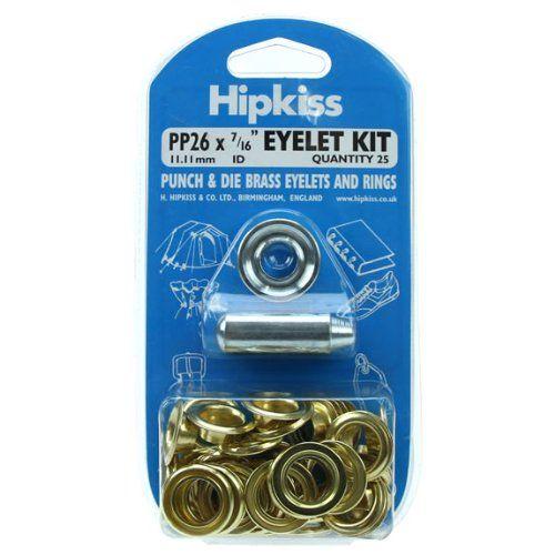 Hipkiss Eyelet Kits Punch And Die 7/16&" Pp26