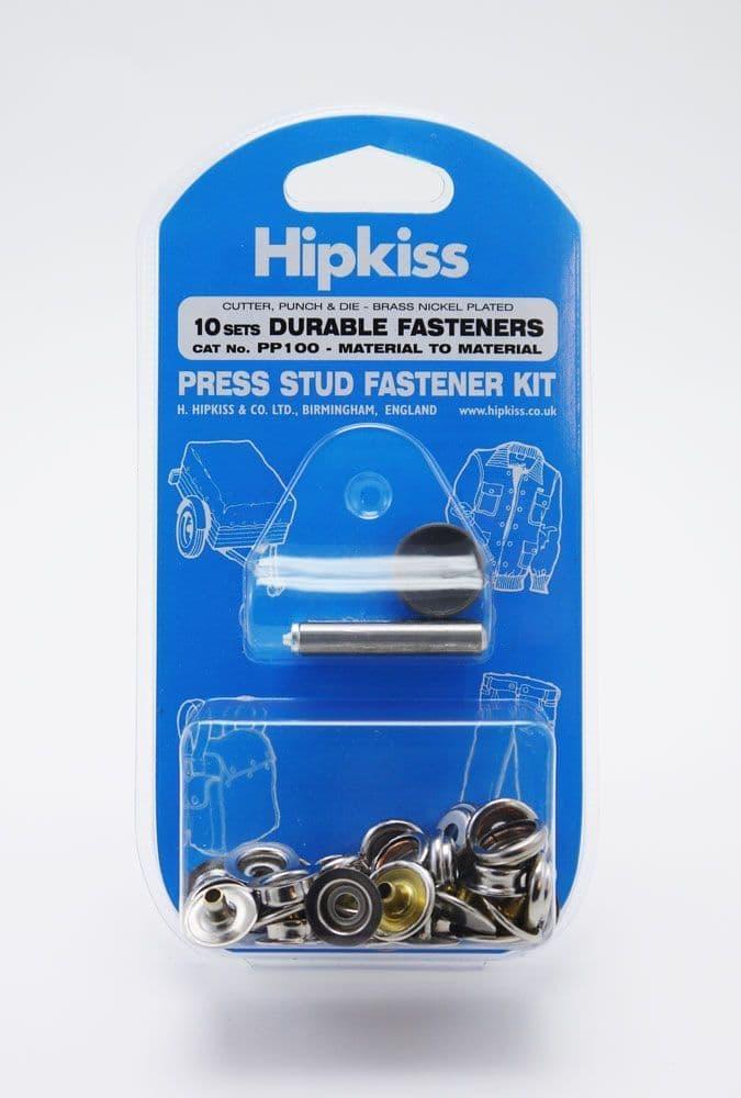 Hipkiss Press Stud Fastener Kit (nickel Plated) Pp100