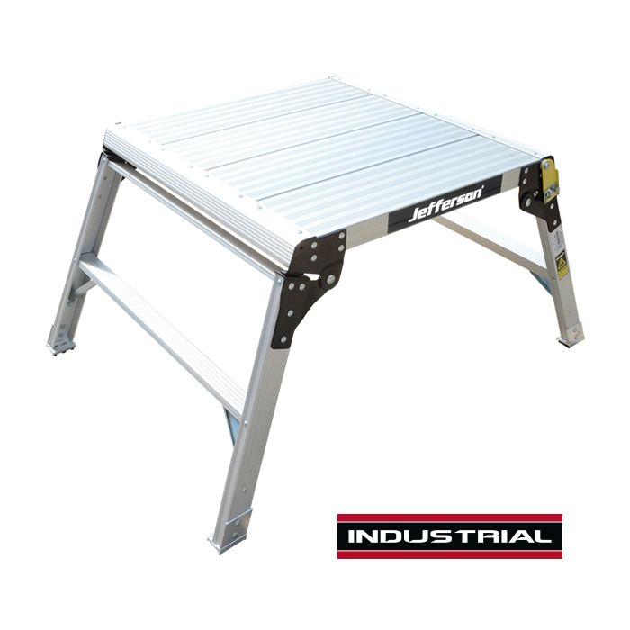 Jefferson 600mm Wide 2 Tread Aluminium Work Platform Jefferson 600mm Wide 2 Tread Aluminium Work Platform