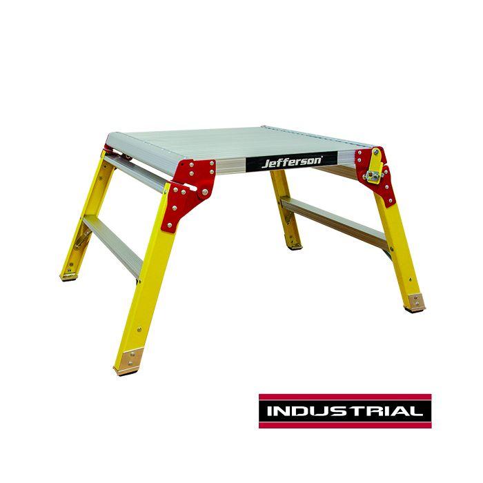 Jefferson 600mm Wide 2 Tread Fibreglass Work Platform Jefferson 600mm Wide 2 Tread Fibreglass Work Platform