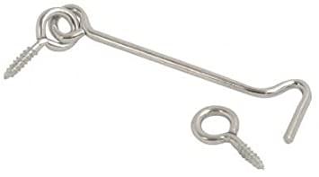 Gate Hooks &amp; Eyes Bzp 100mm 001634n