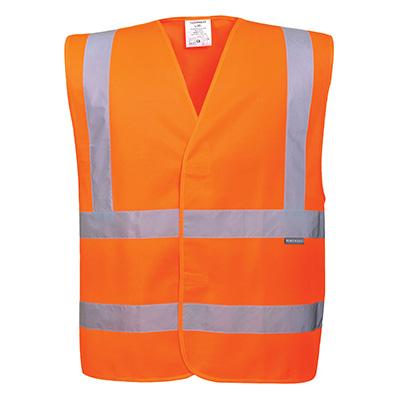 Portwest C470 Hi-vis Two Band &amp; Brace Vest S/m Yellow C470yers/m