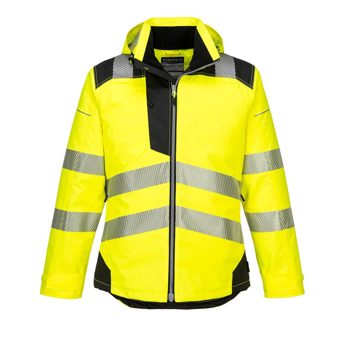 Portwest Pw3 Hi-vis Winter Jacket Yellow/black Extra Large