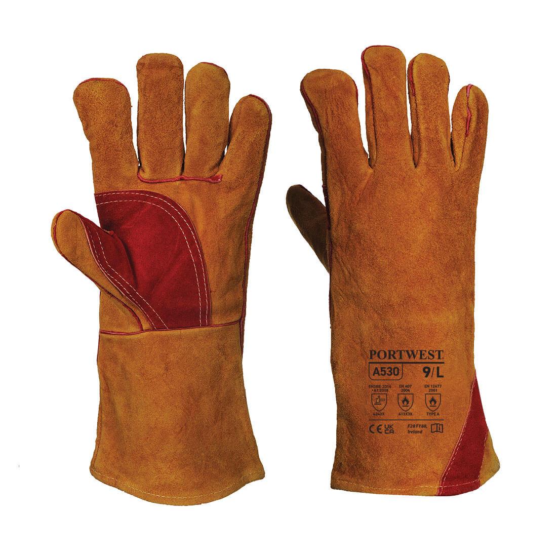 Portwest Reinforced Welding Gauntlet Brown A530BRRXL Portwest Reinforced Welding Gauntlet Brown A530BRRXL