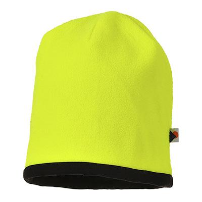 Portwest Reversible Hi-Vis Beanie Hat Yellow/Black HA14YBR