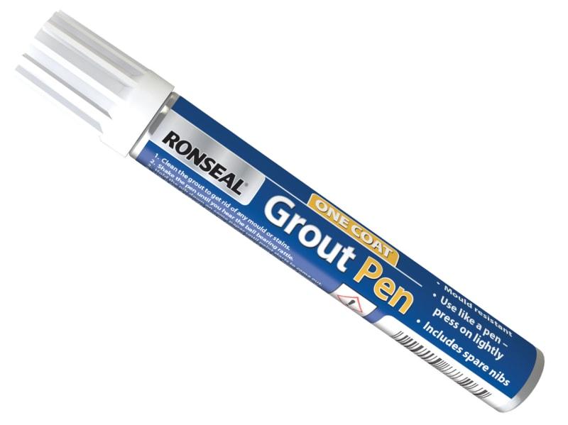 Ronseal One Coat Grout Pen Brilliant White 7ml Rslgpbwh7 Ronseal One Coat Grout Pen Brilliant White 7ml Rslgpbwh7