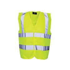 Scan Yellow Hi-vis Waistcoat - Child 10-13yrs 90cm (35&") Scawwhvwc13