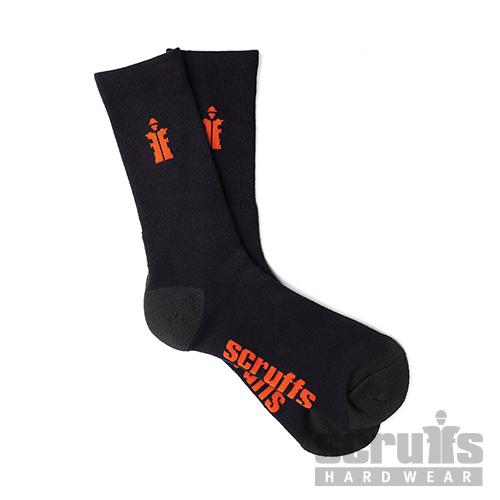 Scruffs Worker Socks Black 3pk Size 7-9.5 T53545 Scruffs Worker Socks Black 3pk Size 7-9.5 T53545