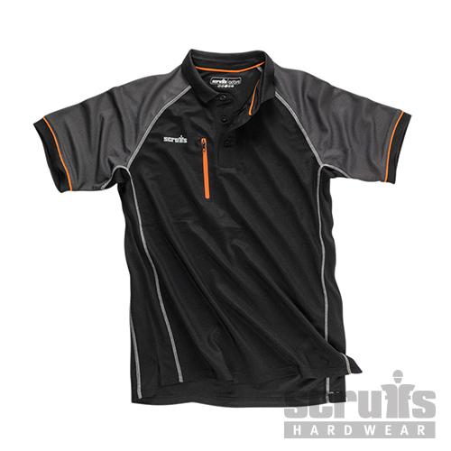 Scruffs Trade Active Polo Black M T54435 Scruffs Trade Active Polo Black M T54435