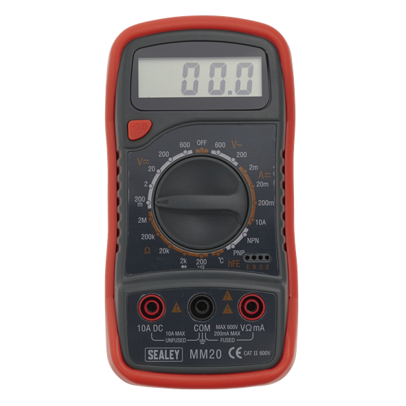 Sealey 8-Function Digital Multimeter with Thermocouple MM20