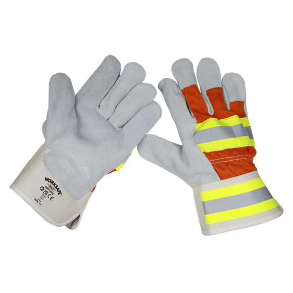 Sealey Reflective Rigger's Gloves Pair Ssp14hv Sealey Reflective Rigger's Gloves Pair Ssp14hv