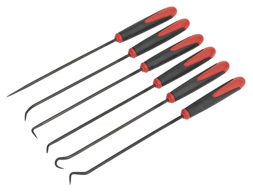 Sealey Ak5215 Pick & Hook Set 6pc Extra-long