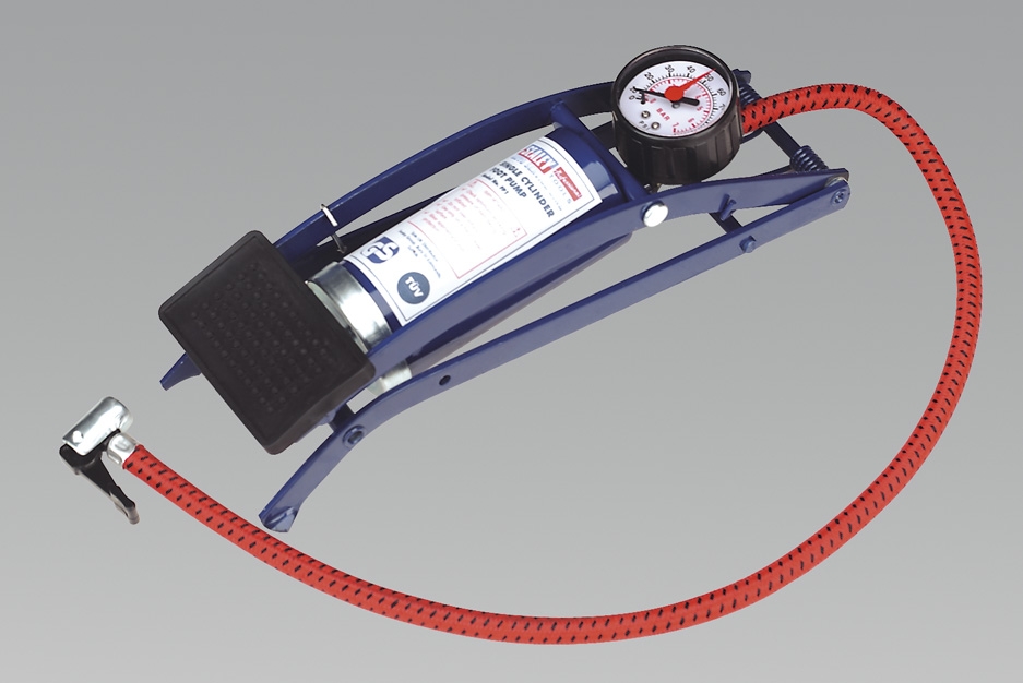 Sealey Fp1 Foot Pump Single Barrel