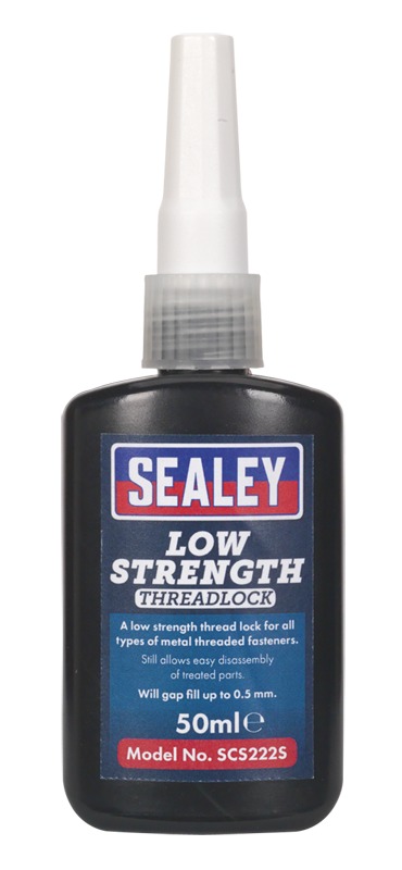 Sealey 50ml Low Strength Thread Lock Scs222s