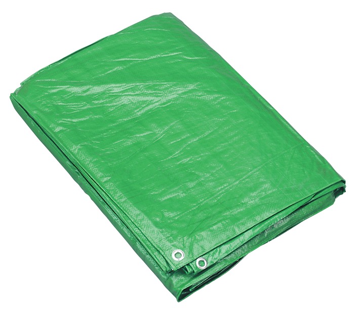 Sealey Tarpaulin 4.88 X 6.10mtr Green Tarp1620g Sealey Tarpaulin 4.88 X 6.10mtr Green Tarp1620g