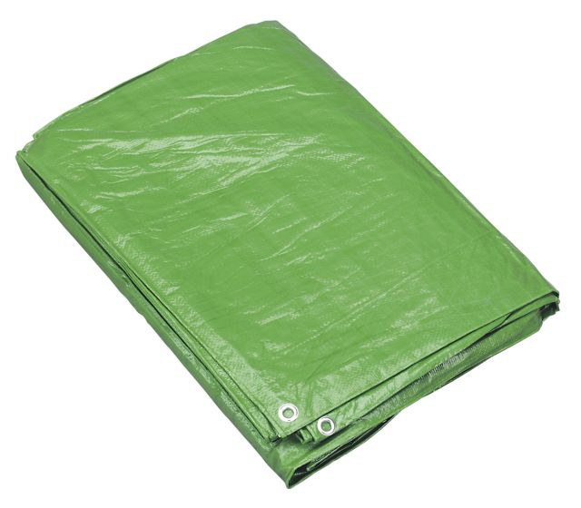 Sealey Tarpaulin 2.44 X 3.05m Green Tarp810g Sealey Tarpaulin 2.44 X 3.05m Green Tarp810g
