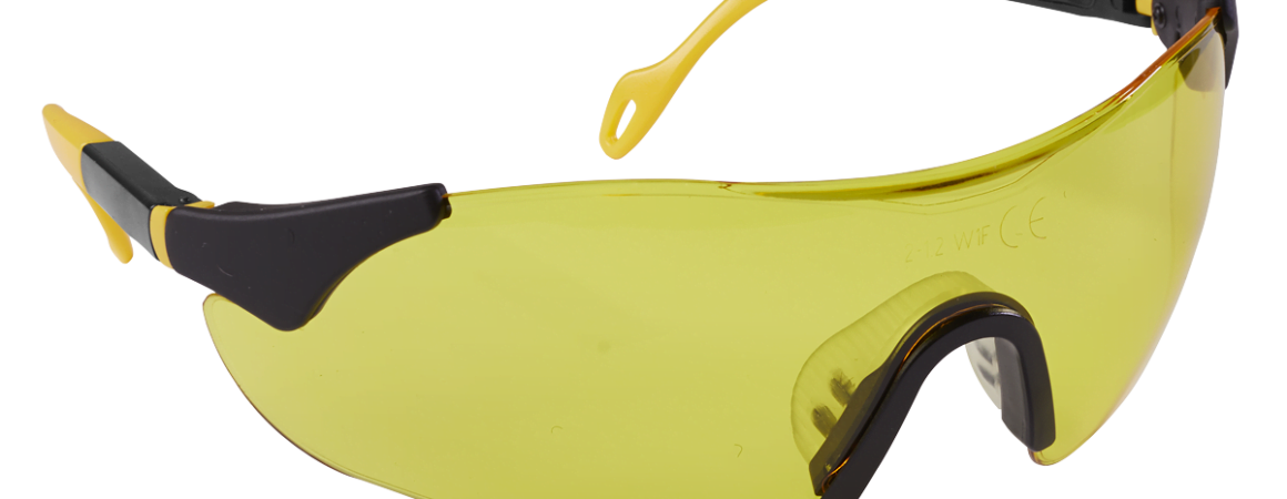 Sports Style High-vision Safety Glasses With Adjustable Arms