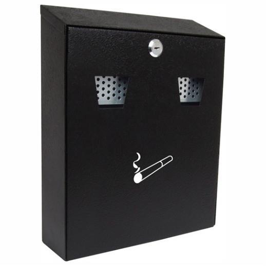 Sterling Cigarette Bin 320 x 255 x 75mm Black CIG2BK Sterling Cigarette Bin 320 x 255 x 75mm Black CIG2BK