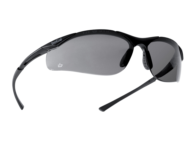 Bolle Safety Contour Platinum Safety Glasses - Smoke Bolcontpsf