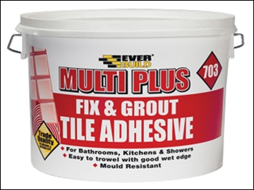 Everbuild Fix & Grout Tile Adhesive 703 500ml/750g Everbuild Fix & Grout Tile Adhesive 703 500ml/750g