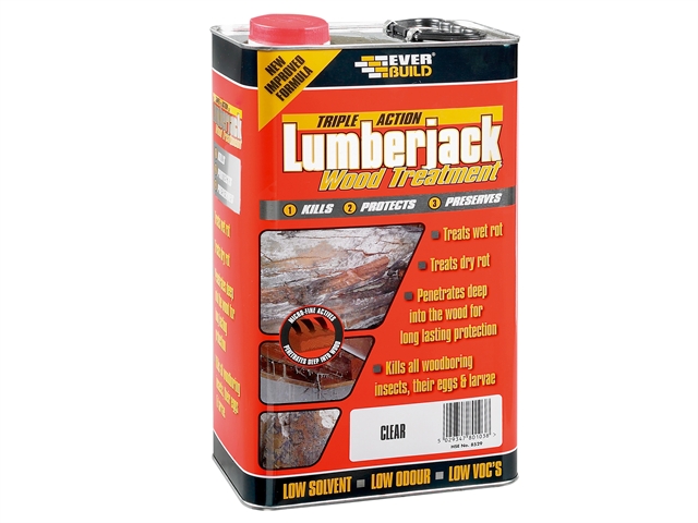 Everbuild Ljun05 Triple Action Wood Treatment 5 Litre