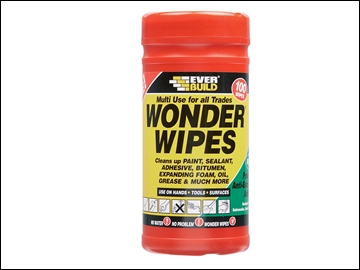 Everbuild Wonder Wipes Trade - Tub Of 100 Evbwipe80 Everbuild Wonder Wipes Trade - Tub Of 100 Evbwipe80