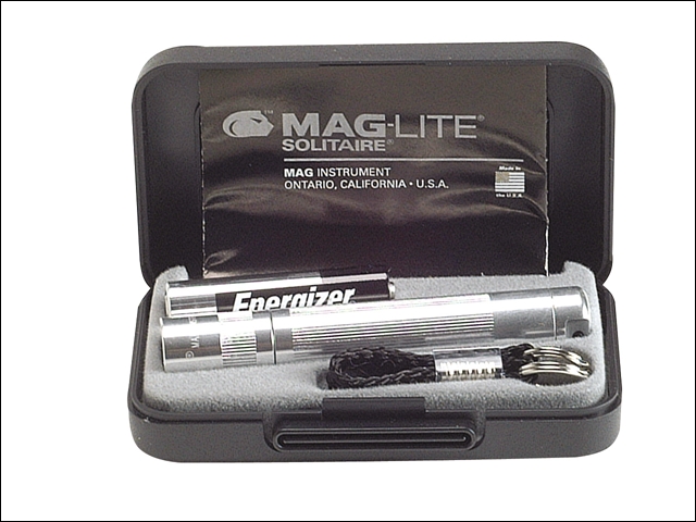 Maglite K3a102 Mini Mag Aaa Solitaire Torch Boxed - Silver