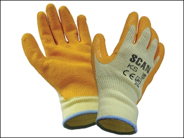 Scan Knitshell Latex Palm Gloves Large (size 9) Scagloks Scan Knitshell Latex Palm Gloves Large (size 9) Scagloks